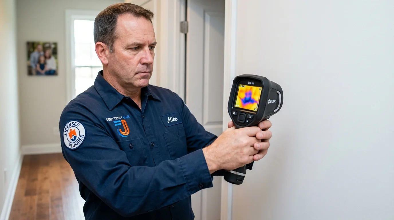 Thermal imaging leak detection by Johns Plumbing LLC in Sauk Rapids